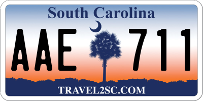 SC license plate AAE711