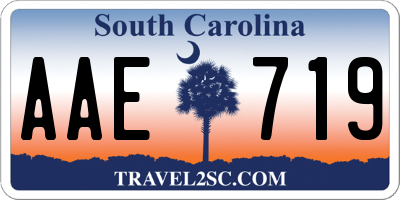 SC license plate AAE719
