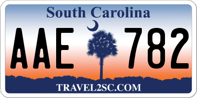 SC license plate AAE782