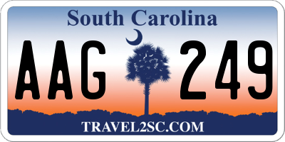 SC license plate AAG249