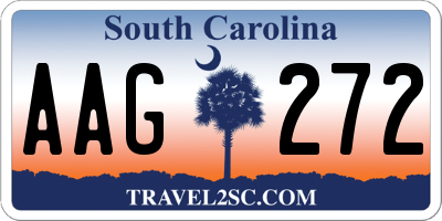 SC license plate AAG272