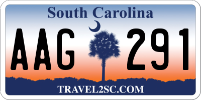 SC license plate AAG291