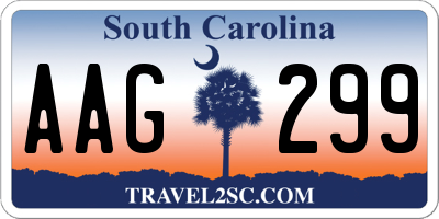 SC license plate AAG299