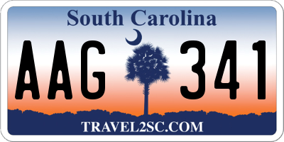 SC license plate AAG341