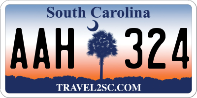 SC license plate AAH324