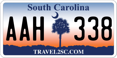 SC license plate AAH338