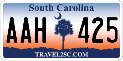 SC license plate AAH425