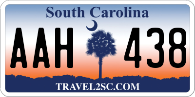 SC license plate AAH438