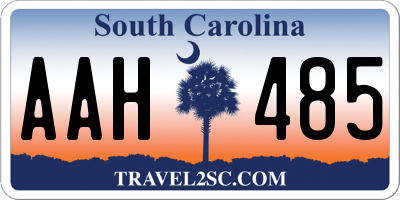 SC license plate AAH485