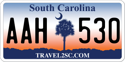 SC license plate AAH530