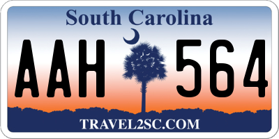 SC license plate AAH564