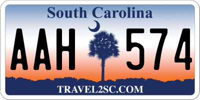 SC license plate AAH574
