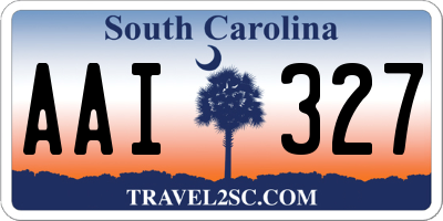 SC license plate AAI327