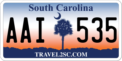 SC license plate AAI535
