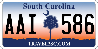 SC license plate AAI586
