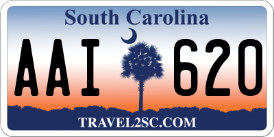 SC license plate AAI620