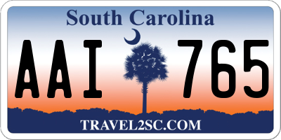 SC license plate AAI765