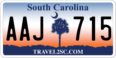 SC license plate AAJ715