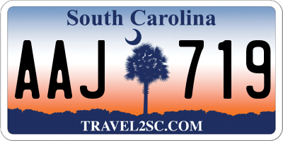 SC license plate AAJ719