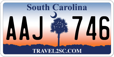 SC license plate AAJ746