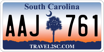 SC license plate AAJ761
