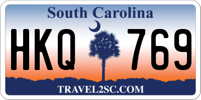 SC license plate HKQ769