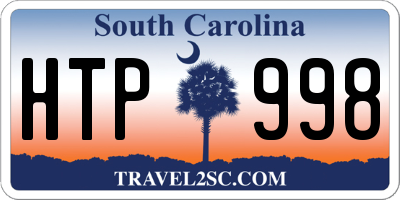 SC license plate HTP998