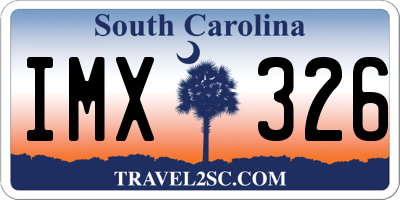 SC license plate IMX326