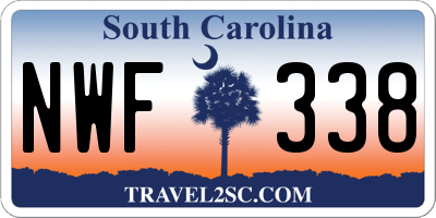 SC license plate NWF338