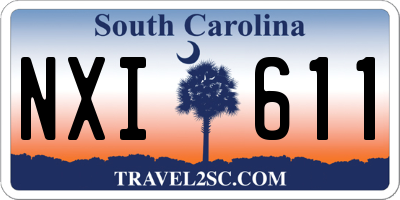 SC license plate NXI611