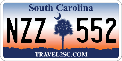 SC license plate NZZ552