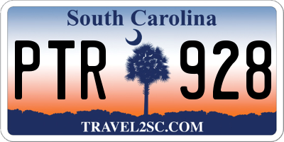 SC license plate PTR928
