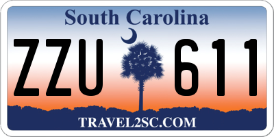 SC license plate ZZU611