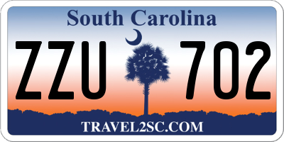 SC license plate ZZU702