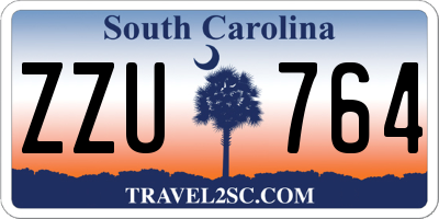SC license plate ZZU764