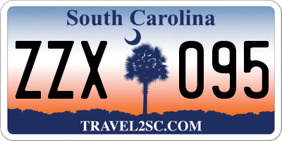 SC license plate ZZX095