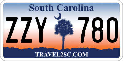 SC license plate ZZY780