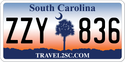 SC license plate ZZY836