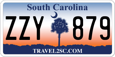 SC license plate ZZY879