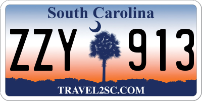 SC license plate ZZY913