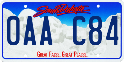 SD license plate 0AAC84