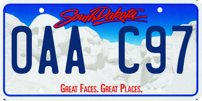 SD license plate 0AAC97