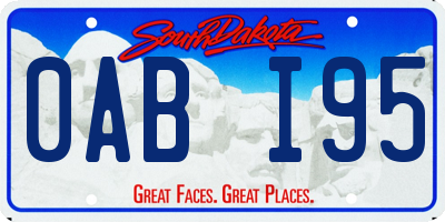 SD license plate 0ABI95