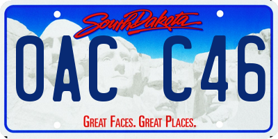 SD license plate 0ACC46