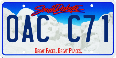 SD license plate 0ACC71