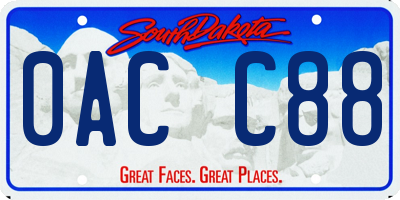 SD license plate 0ACC88