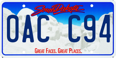 SD license plate 0ACC94