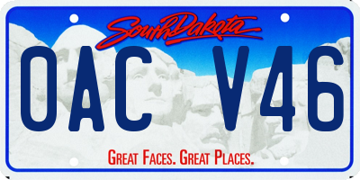 SD license plate 0ACV46