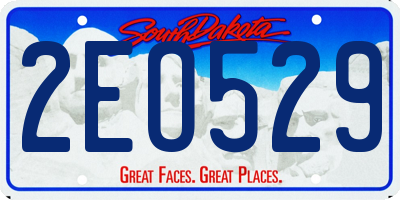SD license plate 2EO529