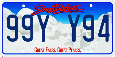 SD license plate 99YY94